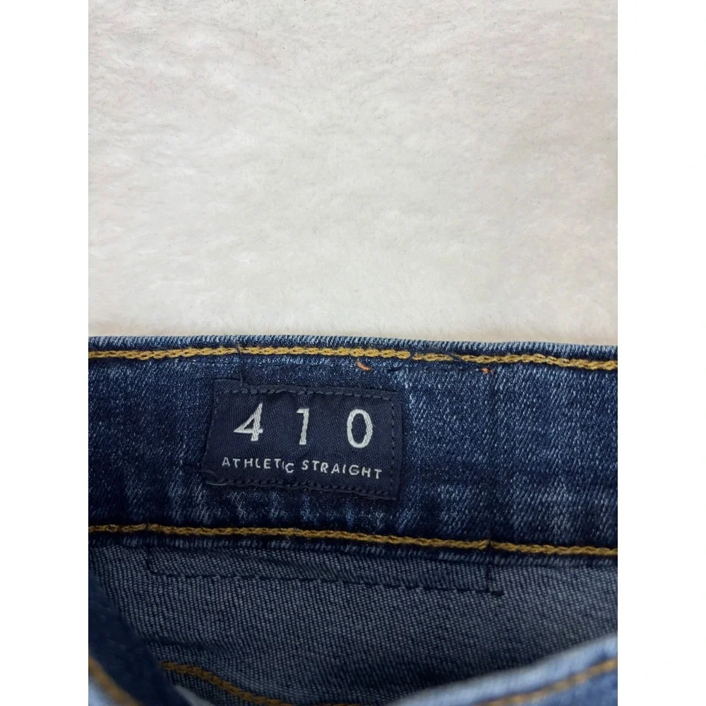 Lucky Brand 410 Athletic Straight Mens 40x30 Jeans Blue Denim Medium Wash